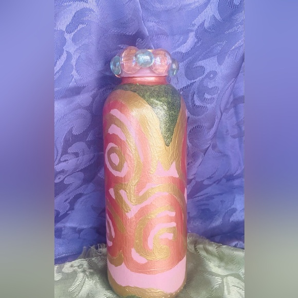 Hand Crafted Tea Flower Mysteries Gypsy Bottles &Pillow Set Passion Flower Aroma - Picture 9 of 10